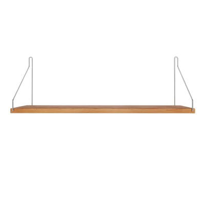 Półka Single 60 cm naturalny dąb - stalowe wsporniki Frama