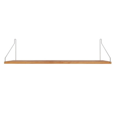 P�ka Single 80 cm naturalny d�b - stalowe wsporniki Frama