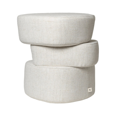 Pufa Plyo 43 cm z�amana biel Ferm Living