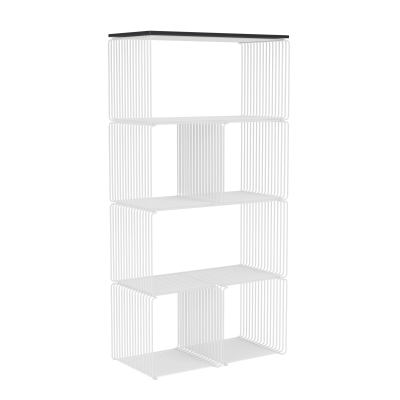 Regał modułowy Panton Wire z półką biały Montana