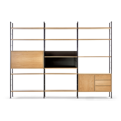 Regał modułowy DHS 10 227 cm dębowy Richard Lampert