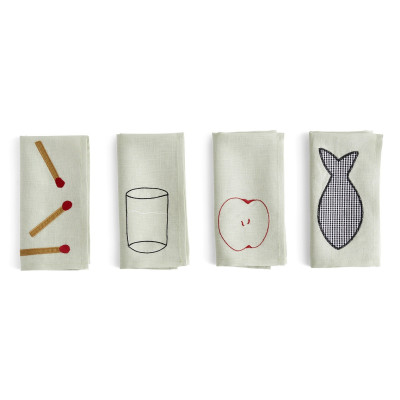 Serwetkui Sobremesa 4 szt. zielone HAY