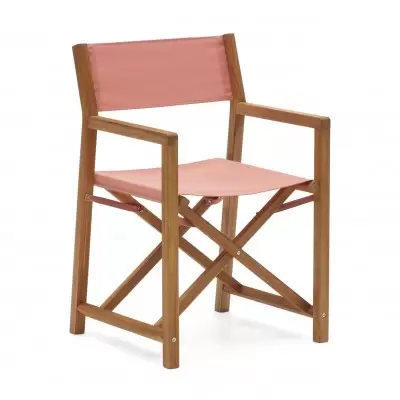 Składane krzesło ogrodowe Thianna terakotowe La Forma