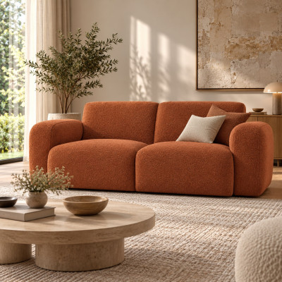 Sofa 2-osobowa Molino ceglasta Micadoni
