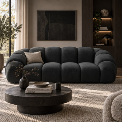 Sofa 3-osobowa Diana antracytowa Micadoni