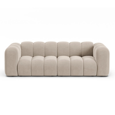 Sofa 3-osobowa Lupine be�owy welur Micadoni