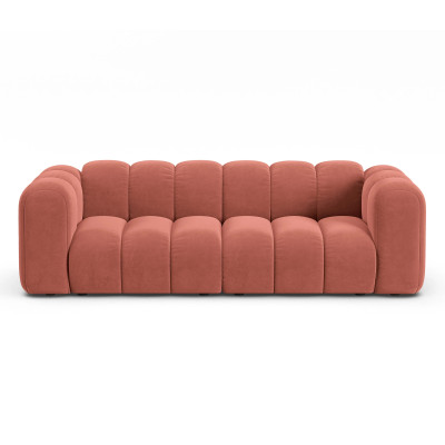 Sofa 3-osobowa Lupine koralowy welur Micadoni