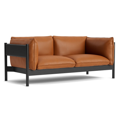 Sofa Arbour 2 os. Nevada NV2488 - czarny lakierowany buk HAY