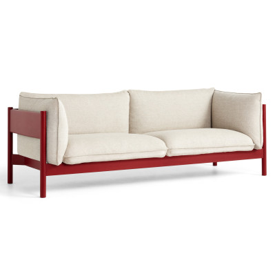 Sofa Arbour 3 os. Hallingdal 220 - czerwony lakierowany buk HAY