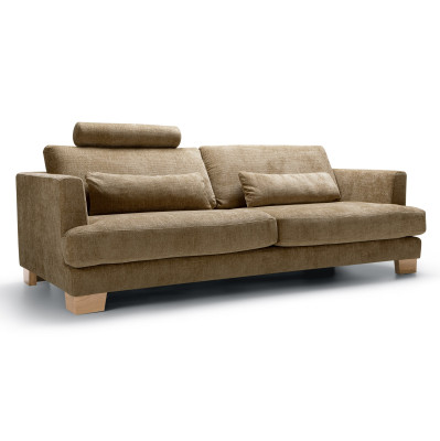Sofa Brandon z zag��wkiem 3 seat Wildflower Teddy brown Sits