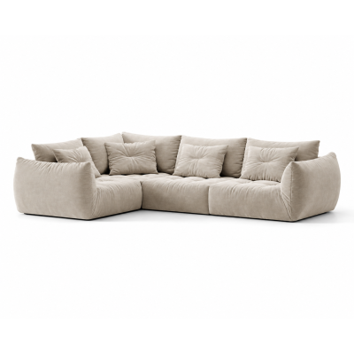 Sofa naro�na Bloom jasnobe�owy welur Micadoni