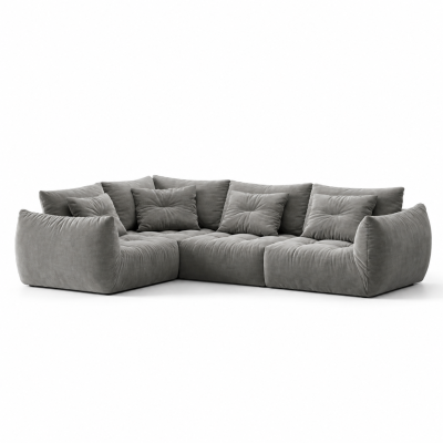 Sofa naro�na Bloom szary welur Micadoni