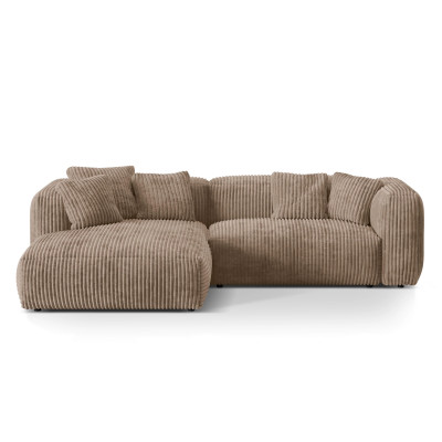 Sofa naro�nikowa Martina ciemnobe�owy sztruks Micadoni
