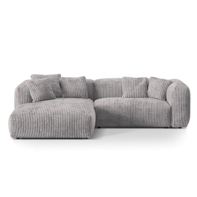Sofa narożnikowa Martina jasnoszary sztruks Micadoni