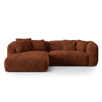 Sofa narożnikowa Martina terakotowy sztruks Micadoni