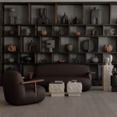 Sofa Toe z podłokietnikami brązowa 101 Copenhagen
