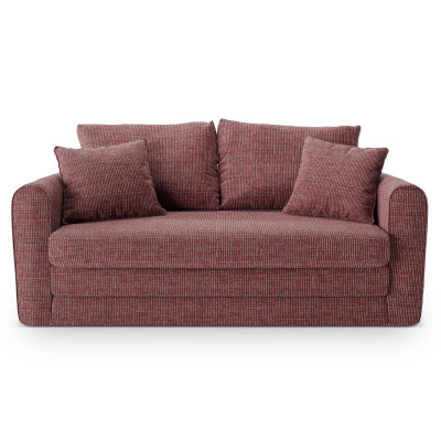 Sofa z funkcj� spania Lido czerwona Micadoni