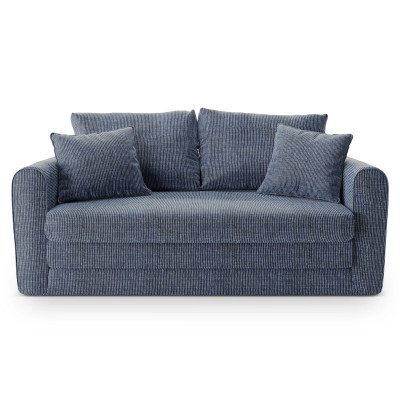 Sofa z funkcj� spania Lido niebieska Micadoni