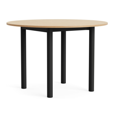 Stół Annex 110 cm lakierowany dąb, ciemnoszara podstawa HAY