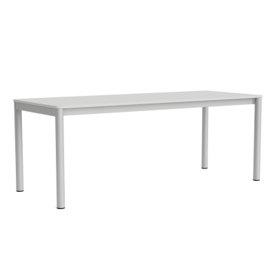 Stół Annex Flush 200 cm jasnoszare linoleum HAY