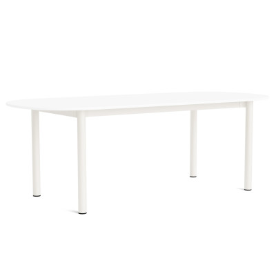 Stół Annex Oblong 220 cm biały laminat HAY