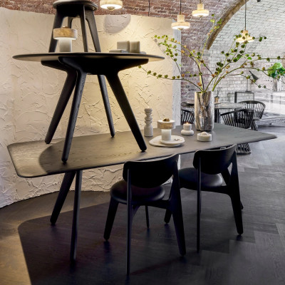 Stół Slab 90 cm czarny Tom Dixon
