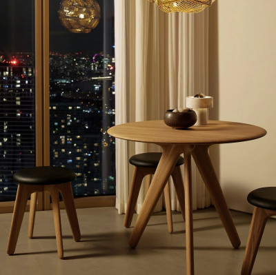 Stół Slab 90 cm naturalny dębowy Tom Dixon