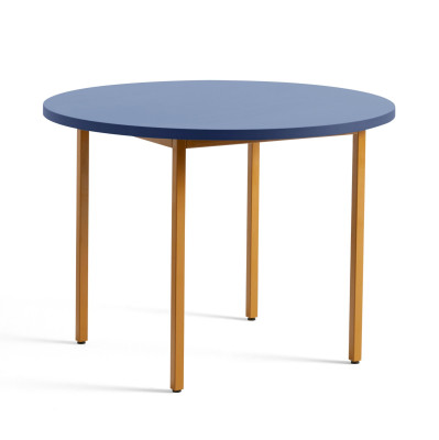 Stół Two-Colour 105 cm niebieski-ochra Hay