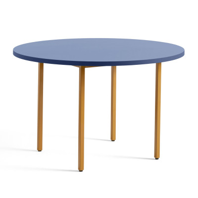 Stół Two-Colour 120 Cm Niebieski-Ochra Hay