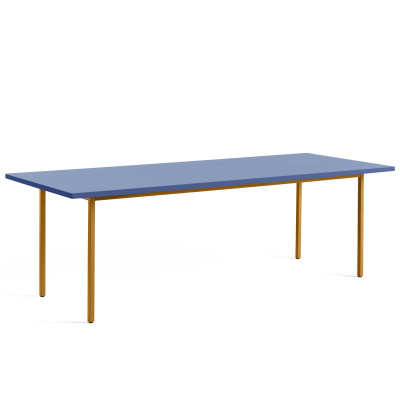 Stół Two-Colour 240 cm niebieski-ochra Hay