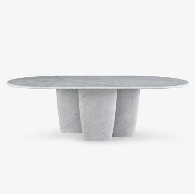 Stół Camma 240 cm biały marmur Carrara Ligne Roset