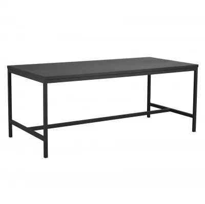 Stół Everett 180x100 cm czarny Rowico