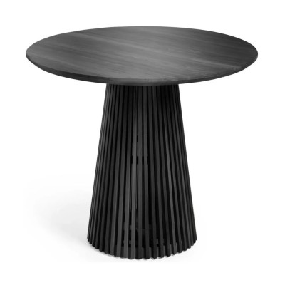 Stół Jeanette 90 cm czarny kave home