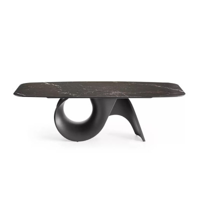 Stół Seashell 250 cm czarny ceramiczny Calligaris