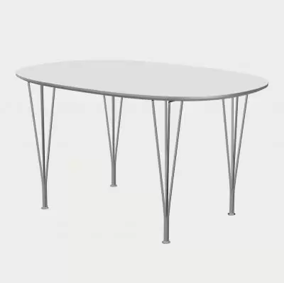 Stół Superellipse 135 cm laminat standard biały Fritz Hansen