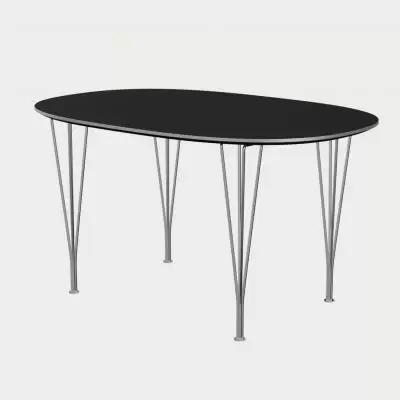 Stół Superellipse 135 Cm Laminat Standard Czarny Fritz Hansen