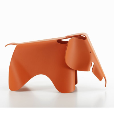 Stołek Eames Elephan RE czerwono-pomarańczowy Vitra