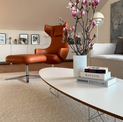 Stolik kawowy Elliptical ETR biały Vitra