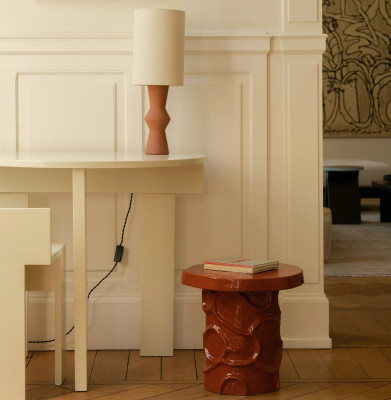 Stolik okazjonalny Mena czerwony Serax