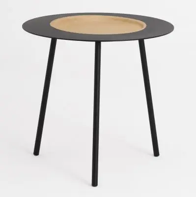 stolik kawowy woodplate mały dębowa wkładka Tre Product
