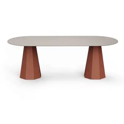 Stół ogrodowy Greta Elliptical blat ceramiczny