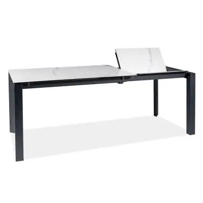 Stół rozkładany Metropol Cerammic 120-180 cm biały