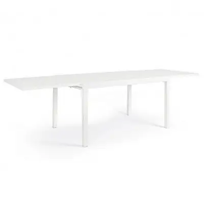 Stół rozkładany do ogrodu Pelagius 135-270 cm biały Bizzotto