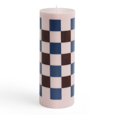 Świeca Column L różowo-bordowo-niebieska HAY
