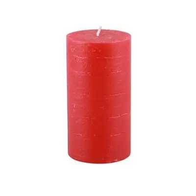 Świeca Pillar czerwona h;18 cm 6 szt. Broste Copenhagen
