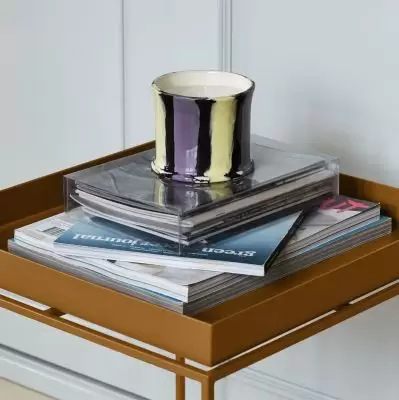 Świeca zapachowa Stripe Scented liść figowy HAY