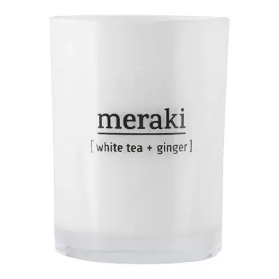 Świeca zapachowa White tea and ginger duża Meraki