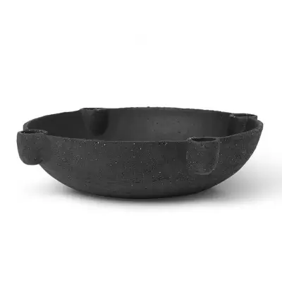 Świecznik Bowl ceramiczny ciemnoszary Ferm Living