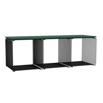 Pan-ModulsystemTon Wire 3 Module mit Regal schwarz Montana