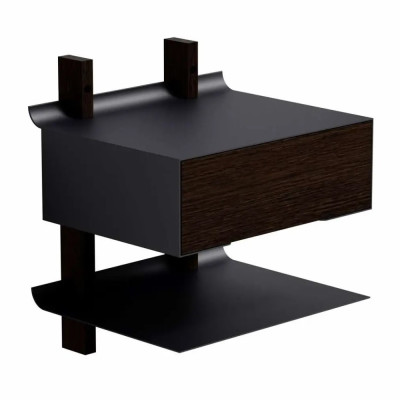 Smile Nástěnný Noční Stolek Černý Please Wait To Be Seated